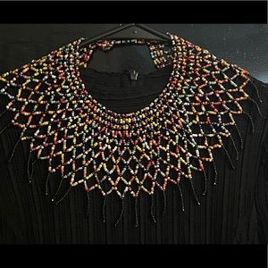 House of Malawi rainbow choker.